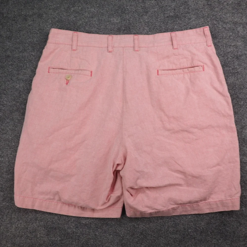 Bills Kahkis Shorts Mens 36 Oxford Pink Solid Preppy Coastal Summer Classic
